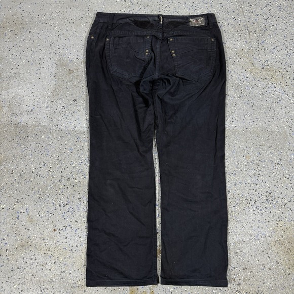 Robin's Jean Denim Men's Size 36x28 Marlon Straight Leg Black Denim Jeans